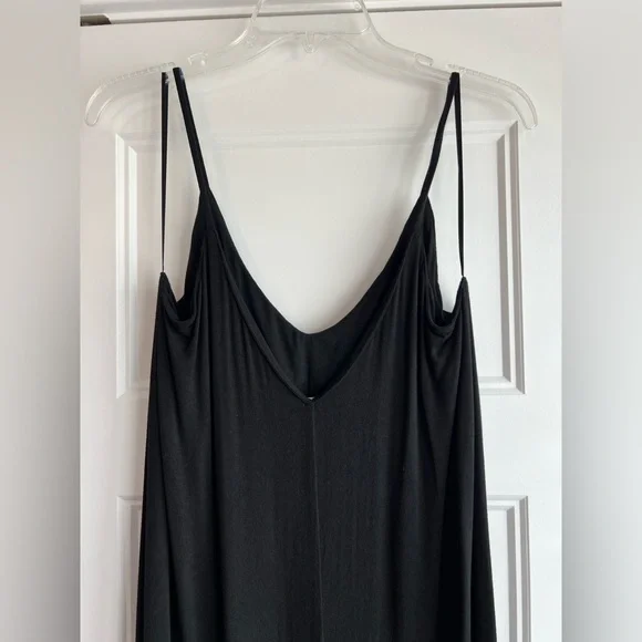 Double Zero Black Asymmetrical Tiered Sundress - Picture 5 of 7